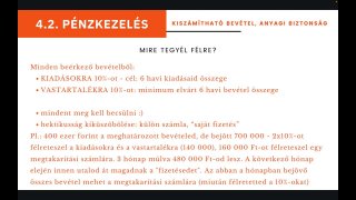 Az anyagi biztonság megteremtése