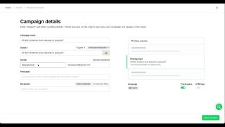 #1 Hírlevél létrehozása MailerLite-ban