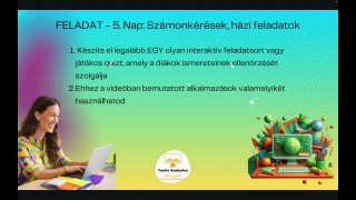 💻 5.nap feladata: Készítzs játékokat számonkéréshez 💻